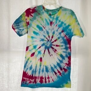 Tie-Dye T-Shirt in Pink and Blue-Size Medium (38-40)